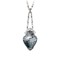 高级珠宝药盒 白18K金，窗镶珐琅，天然水晶，蓝宝石，棕色钻石，明亮式切割圆钻@北坤人素材