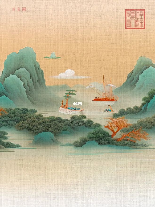 AI山水长卷/左右滑动
