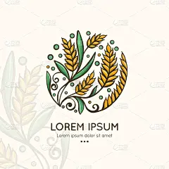 抽象的象征。伟大的标志，字母组合，邀请，传单，菜单，背景，或任何想要的想法。