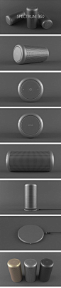 The SPECTRUM 360 is a very compact and portable wireless bluetooth speaker. It is planned to develop the most ergonomic possible design know, I left as a result of unnecessary buttons and connectors. The speaker alone the power and volume control buttons