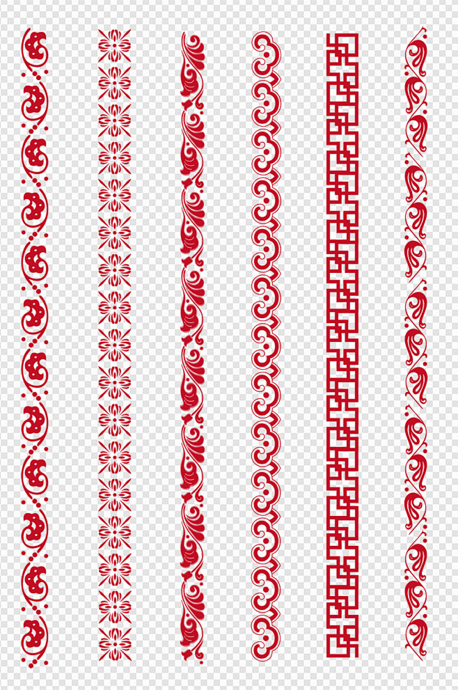 中国风古典花纹底纹中式分割线边框免扣元素...