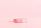 Free photo pink gold luxury podium 3d abstract background empty backdrop pedestal product display for product placement