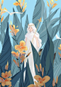 夏天_南引__插画师作品_涂鸦王国gracg.com | Illustration art, Art inspiration, Fantasy art