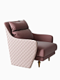 轻奢后现代北欧休闲椅 小户型单人沙发椅客厅真皮高背家用老虎椅