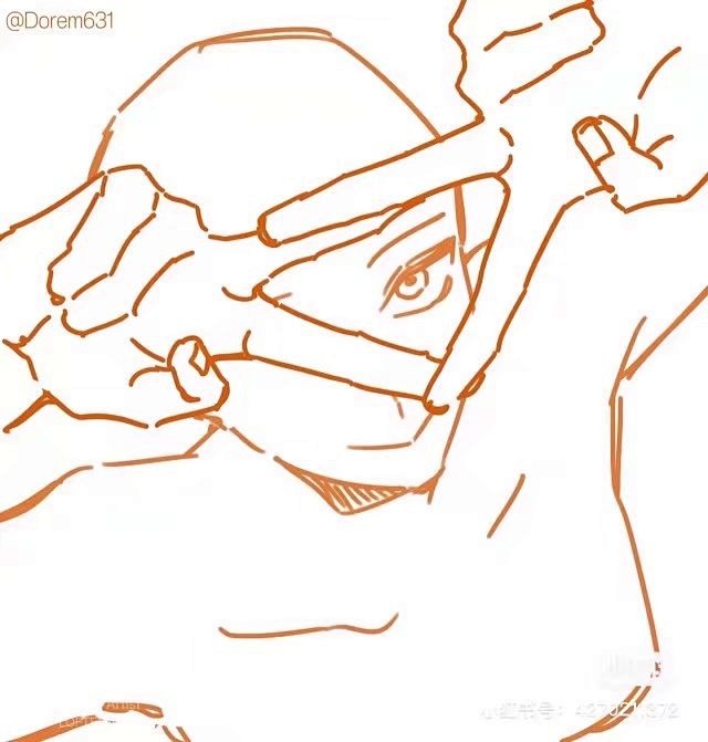 #绘画素材# 光头的模板参考分享