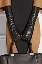 Lanvin's butter-soft leather gloves are a must-have for cold weather. / Long leather gloves are going to be my new accessory for this fall/winter!