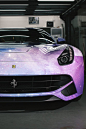 Purple car Stardust Ferrari F12 M