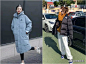 穿羽绒服，究竟该搭“小脚裤”还是“阔腿裤”？素人街拍给你答案-今日头条