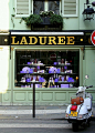 Laduree shop in Paris.  ASPEN CREEK TRAVEL - karen@aspencreektravel.com