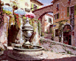采自Lynn的花瓣画板“水彩小镇”。请点击查看唯美大图。法国圣保罗旺斯