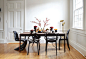 What do you think about mismatched dining chairs? - Houzz : The key to an eclectic look, surely? And also brilliant if you want to save some money and buy your chairs second hand. Is this a look for you? Do you have mismatched chairs in your house?http://