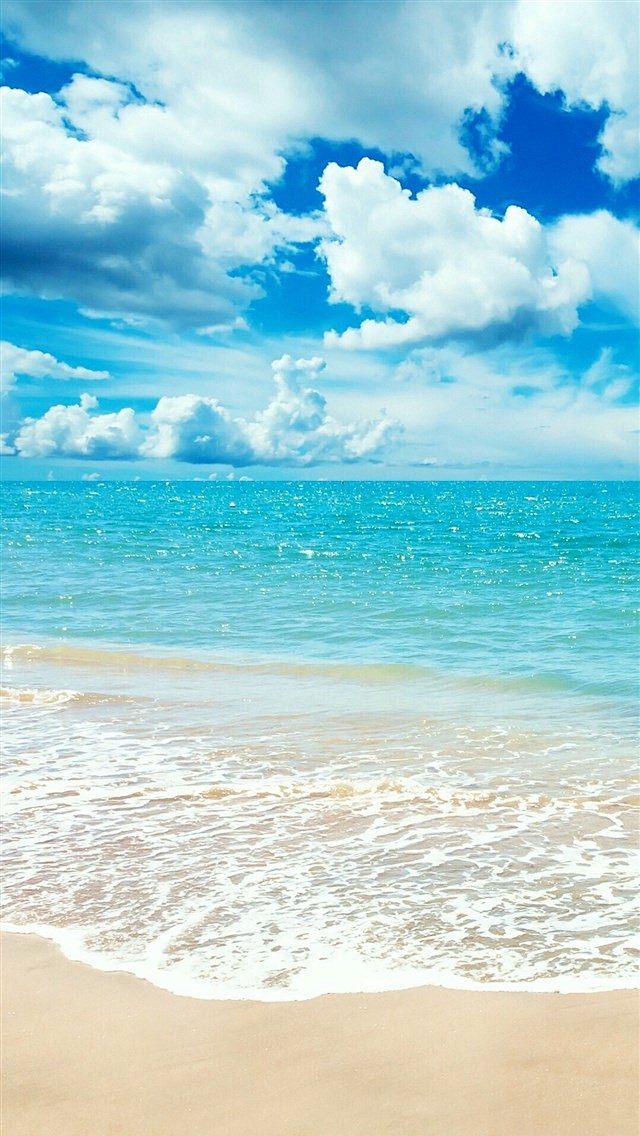 手机壁纸 壁纸 屏保  清新 海 沙滩 ...