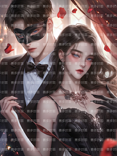 赛多封面设计工作室采集到版权-都市女频双人多人【授权QQ3324352440】