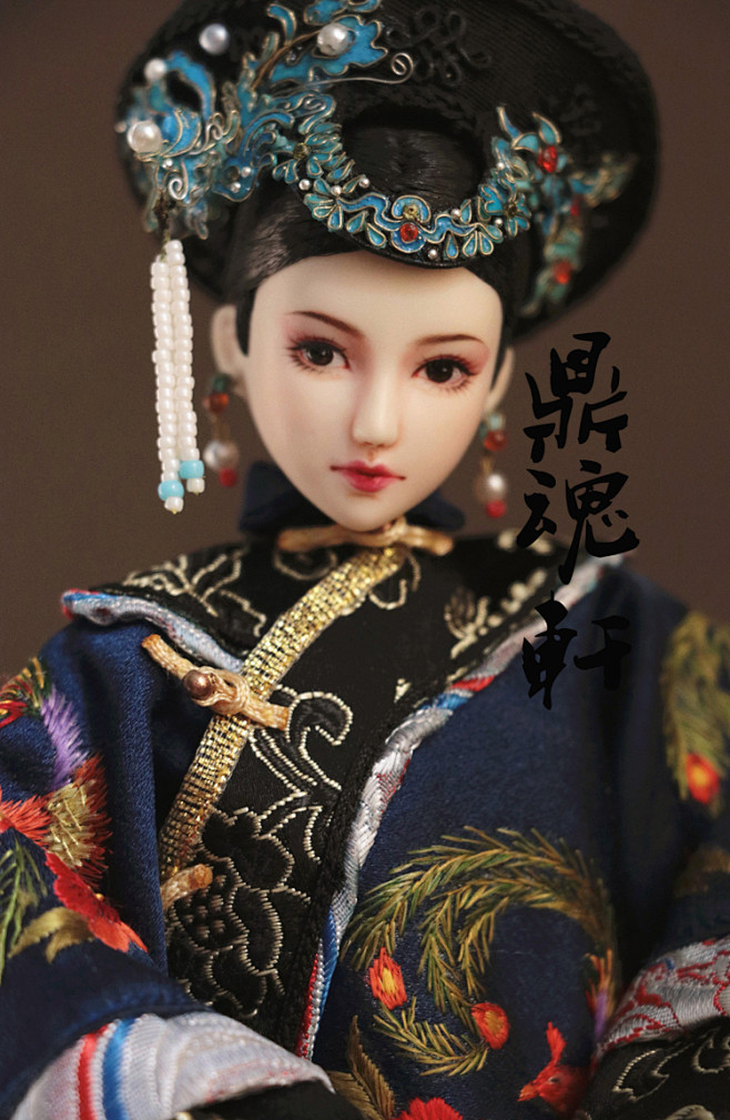 成品娃清朝造型孝贤纯皇后富察氏obitsu16娃娃售完展示淘宝网