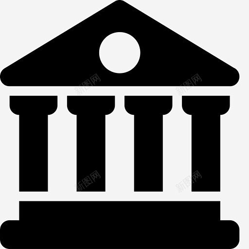 机构博物馆图书馆图标 银行 icon 标识 标志 UI图标 设计图片 免费下载 页面网页 平面电商 创意素材