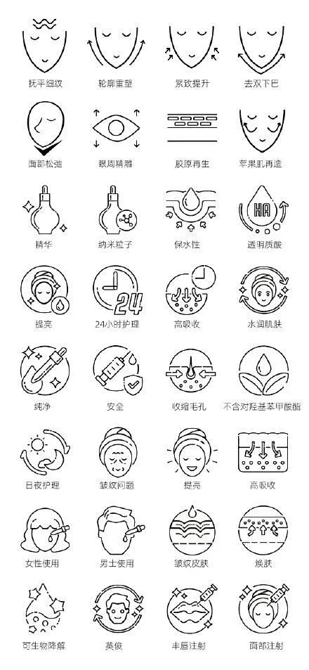 医美图标icon设计-花瓣网