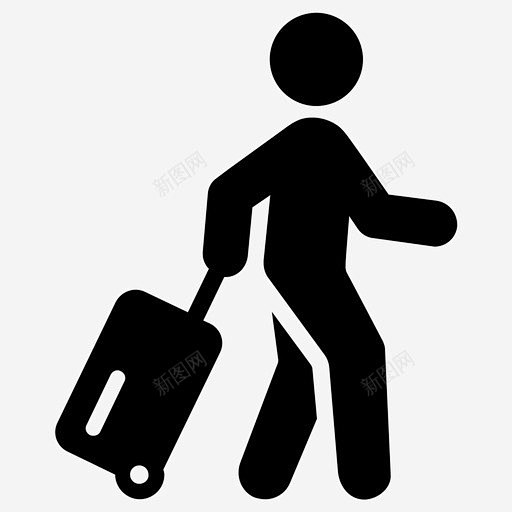 旅客机场行李图标 页面网页 平面电商 创意素材