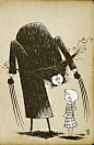 Wolverin Cover (Edward Gorey Style) by Skottie Young