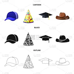衣服,分离着色,标志,鸭舌帽,人造物,运动,牛仔,文凭,节日,毕业