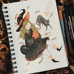 MissWang2025采集到插画师taryndraws(美国科罗拉多)
