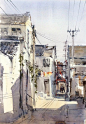 Direk Kingnok Watercolor artist Suzhou 1 36 x 50 cm: 