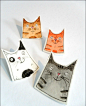 collection of hand made illustrated cat brooches | my hand m… | Flickr