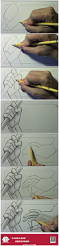 两种手姿势的画法，比较基础的教学：|How to Draw Hands, 2 Different Ways