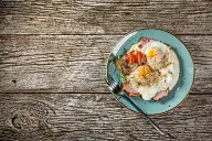 猪肉火腿煎蛋。