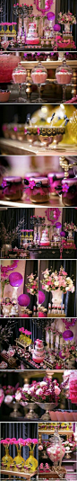 #最美婚礼季##甜品桌# 华丽范的甜品桌布置 … @Joy谢莹莹 主持&策划 @最佳婚礼灵感@婚礼素材收集者 @从化柏菲婚礼策划