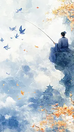 立冬节日节气海报背景霜降通用背景大雪 (4)