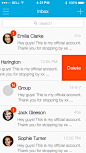 Dribbble - Social_App_(Flat)_Inbox.png by Polly Wu