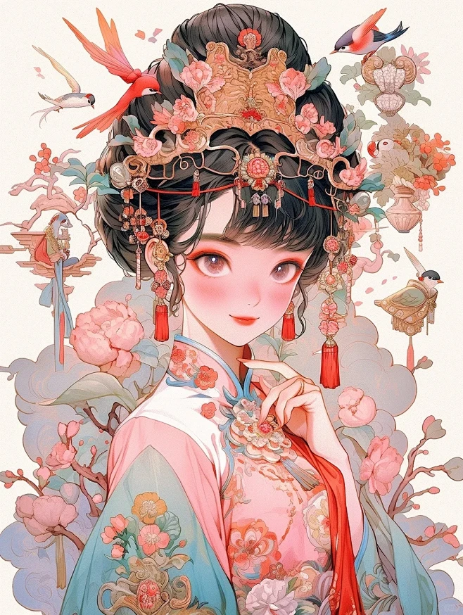 国风&国潮插画|汉服|动漫壁纸头像|古风