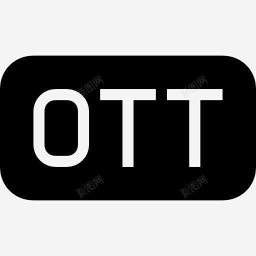 OTT文件类型矩形实心符号界面图标 页面...