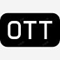 OTT文件类型矩形实心符号界面图标 页面网页 平面电商 创意素材