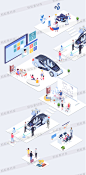 【文件可下载】卡通2.5D立体创意插画新能源汽车4S店养护店矢量AI设计素材源文件-淘宝网