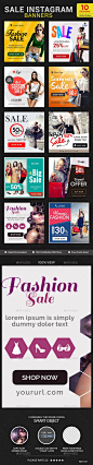 Sales Instagram Banners - 10 Templates #design Download: http://graphicriver.net/item/sales-instagram-banners-10-templates/12619016?ref=ksioks: 
