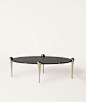 Petra Coffee Table - Konekt : The Petra Coffee Table features an oval marble table top and four solid bronze legs, sand-cast from hand-formed molds. The bulbous, sculptural legs are inspired by the strong and elegant hind legs of a camel.