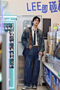 OOTD｜便利店居然也能拍牛仔大片 - 小红书