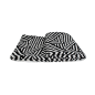 布在布艺 设计师搭毯 床尾毯 黑白几何图形休闲毯 样板沙发装饰毯-淘宝网