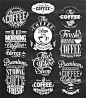 25个EPS 咖啡 饮料 美食黑板 标签和徽章 粉笔画 矢量图 设计素材-淘宝网