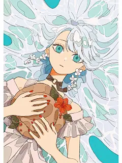 清冷系插画天花板！暗黑少女绝绝子 - 小红书