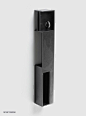 Tom Kundig Collection Designed by: Tom Kundig Folded and welded 1/8" hot-rolled steel sliding door pull, with integrated privacy latch....