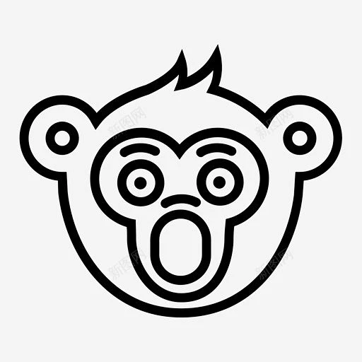 震惊的猴子技术存储图标 icon 标识 标志 UI图标 设计图片 免费下载 页面网页 平面电商 创意素材-花瓣网