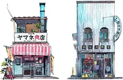 品牌丨浓浓“宫崎骏”风！用水彩画遍东京50家梦幻小店，竟是个波兰人 : 60万插画师共同关注→插画与品牌设计