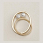 Gold and pearl ring: @北坤人素材