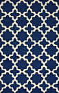 $5 Off when you share! Tuscan Terali Moroccan Trellis Navy Rug | Contemporary Rugs #RugsUSA: 