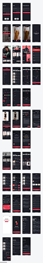 深色主题成套电商app ui .fig素材下载