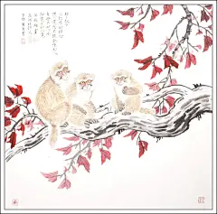 兜底儿网画家张永权生肖猴作品赏析二 - 兜底动态 - 兜底儿网