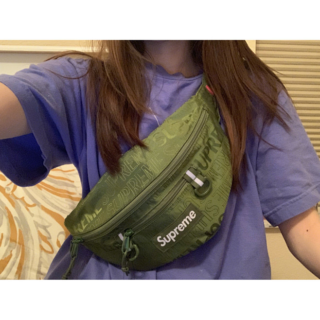 冰蓝supreme2019ss腰包夏季首次发售一眼就看中了这个腰包但是大家都
