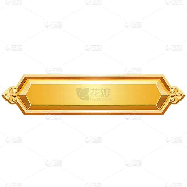 矢量金色按钮免抠元素